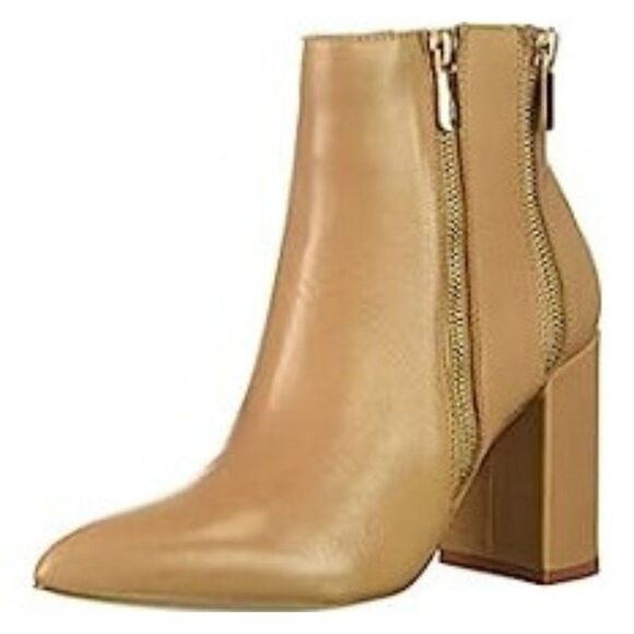 Fergie Women's Enigma Leather Block Heel Ankle Boots - 6M - Picture 1 of 8